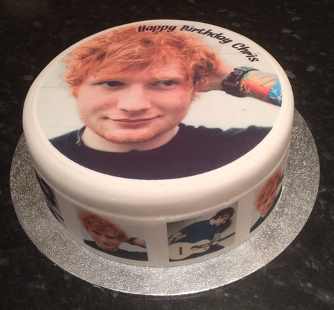Ed Sheeran Edible Icing Cake Topper 01