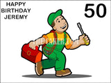 Electrician Handyman Edible Icing Cake Topper
