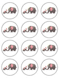 Elephant Edible Icing Cake Topper 02