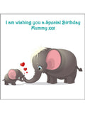Elephant Edible Icing Cake Topper 02