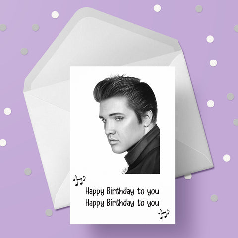 Elvis Presley 01 Birthday Card