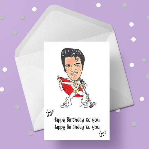 Elvis Presley 05 Birthday Card
