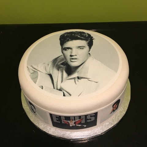 Elvis Presley 04 Edible Icing Cake Topper or Ribbon