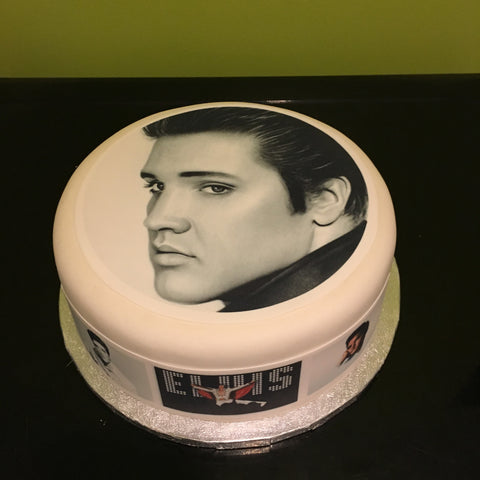Elvis Presley 01 Edible Icing Cake Topper or Ribbon