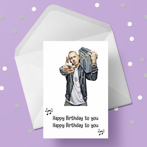 Eminem 02 Birthday Card