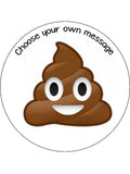 Emoji Edible Icing Cake Topper 07 - Poop