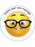 Emoji Edible Icing Cake Topper 11 - Glasses
