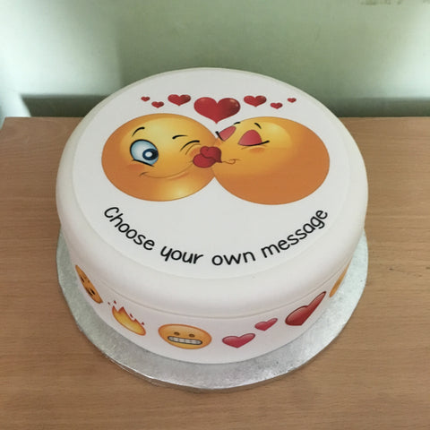 Engagment Couple Edible Icing Cake Topper