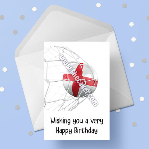 England Football Birthday Card 02 - England FC