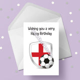 England Football Birthday Card 06 - England FC