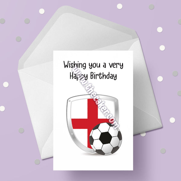 England Football Birthday Card 06 - England FC