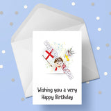 England Football Birthday Card 04 - England FC