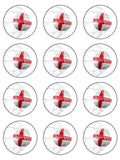 England Football Edible Icing Cake Topper 02