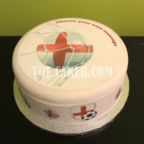 England Football Edible Icing Cake Topper 02