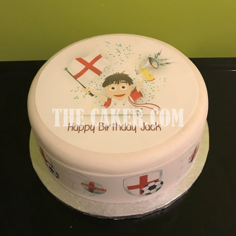 England Football Edible Icing Cake Topper 04