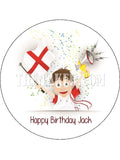 England Football Edible Icing Cake Topper 04