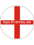 England Flag Edible Icing Cake Topper