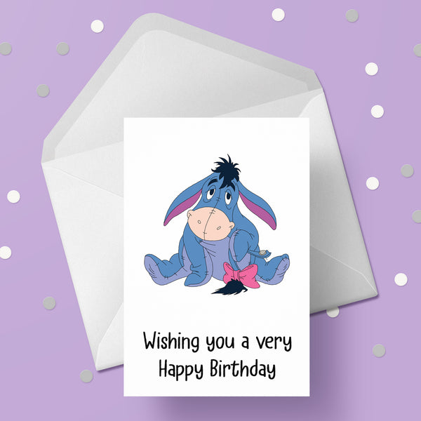 Eeyore Birthday Card