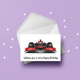 F1 Formula One Birthday Card 02