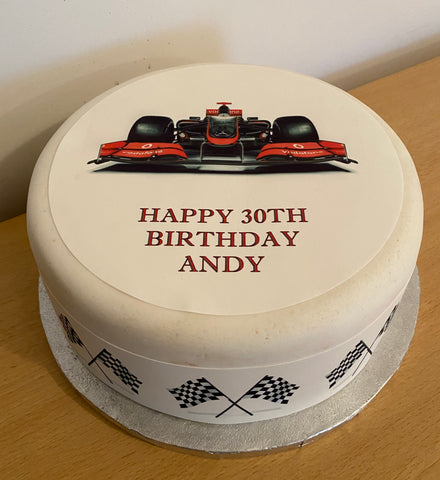 F1 Formula One 02 Edible Icing Cake Topper