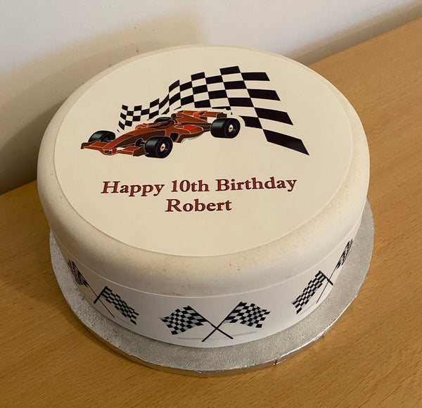 F1 Formula One Edible Icing Cake Topper 03