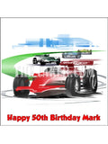 F1 Formula One Edible Icing Cake Topper 04