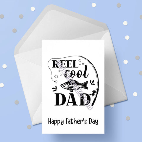 Father's Day Card 17 - Reel Cool Fishing Dad
