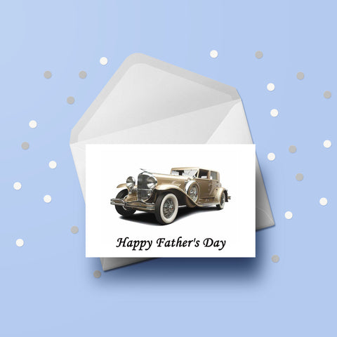 Father's Day Card 05 - Classic Vintage Car