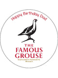 Famous Grouse Whisky Logo Edible Icing Cake Topper