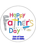 Father's Day Edible Icing Cake Topper 02