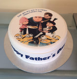 Father's Day Edible Icing Cake Topper 11 - Despicable Me