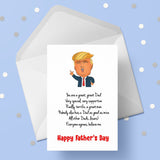 Father's Day Card 16 - Funny Donald Trump "You are the best dad"