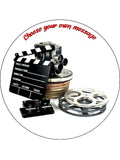 Movie Theme Edible Icing Cake Topper 01