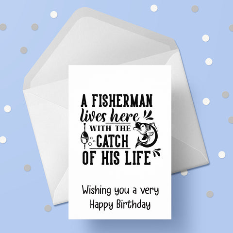 Fishing 03 Birthday Card