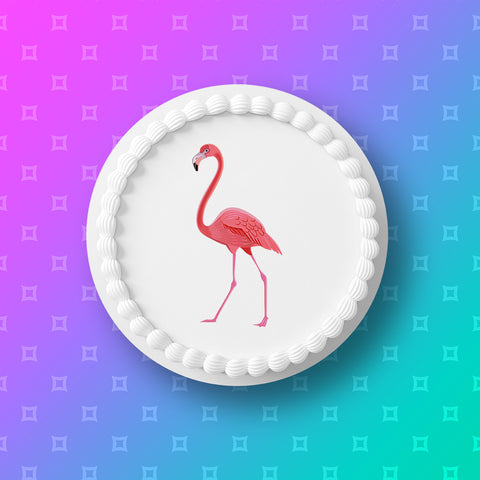 Flamingo 02 Edible Icing Cake Topper
