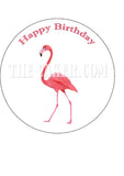 Flamingo 02 Edible Icing Cake Topper