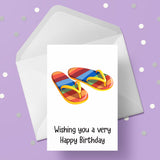 Flip Flops Birthday Card