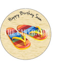 Flip Flops Edible Icing Cake Topper