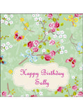 Flower Pattern Edible Icing Cake Topper 03