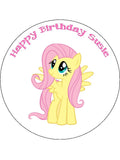 My Little Pony Fluttershy Edible Icing Cake Topper