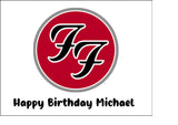 Foo Fighters Logo Edible Icing Cake Topper