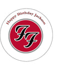 Foo Fighters Logo Edible Icing Cake Topper