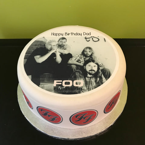 Foo Fighters 01 Edible Icing Cake Topper or Ribbon