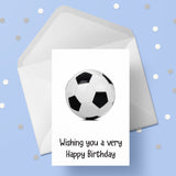 Football Birthday Card - Black Football Card
