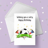Football Theme Birthday Card 01