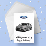 Ford Fiesta Birthday Card