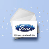 Ford Logo Edible Icing Cake Topper