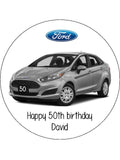 Ford Fiesta Edible Icing Cake Topper