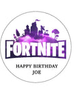 Fortnite Logo Edible Icing Cake Topper