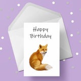 Fox Birthday Card 01